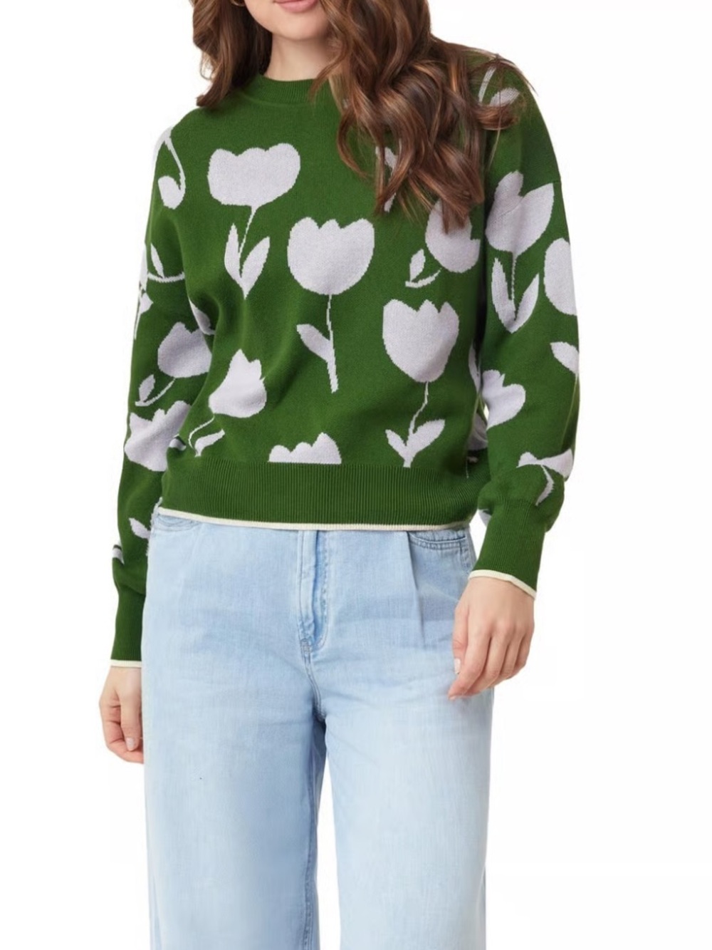 Scotch & Soda Green Tulip Sweater Small